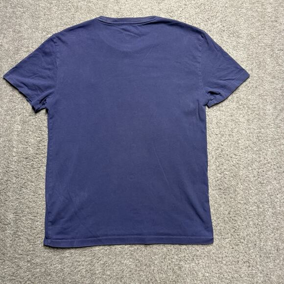 Polo Ralph Lauren Short Sleeve T-Shirt Mens Medium Navy Custom Slim Fit Cotton - Picture 4 of 6